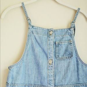 Old Navy Gap Denim button vintage pinafore dress
